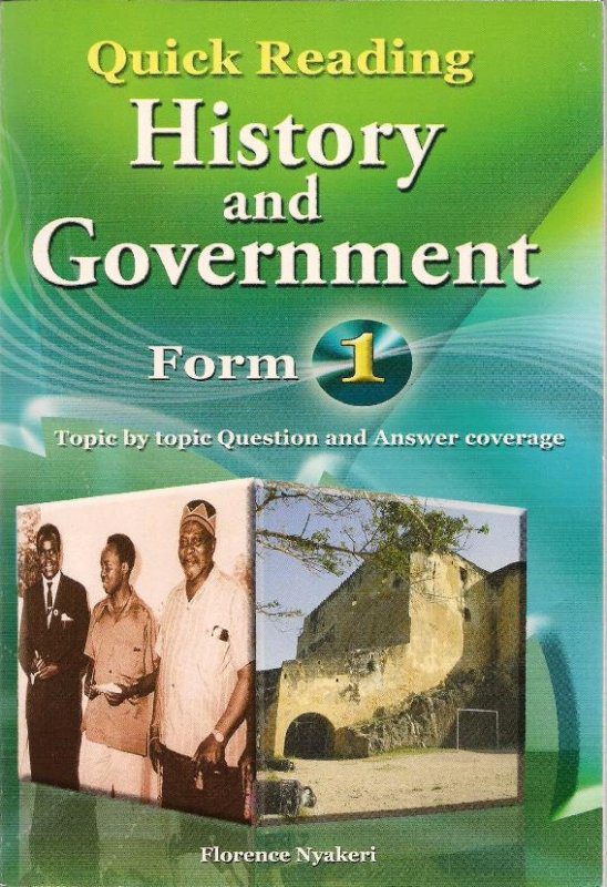 quick reading history and government form 1