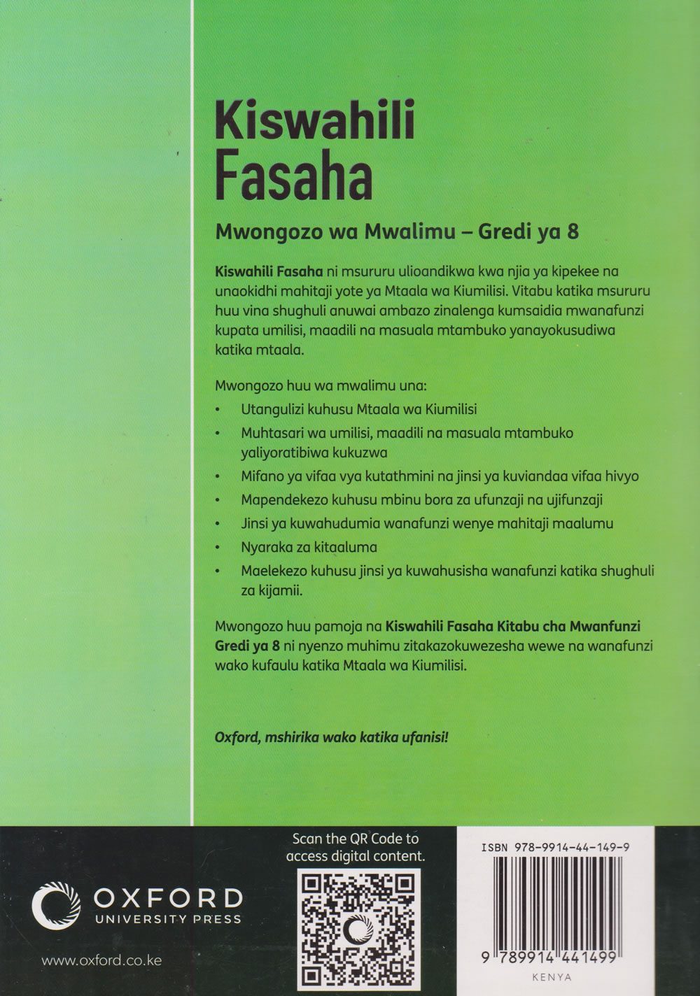 oup kiswahili fasaha kitabu cha mwalimu grade 8 (approved)