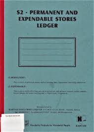 s2 permanent & expendable store ledger a4