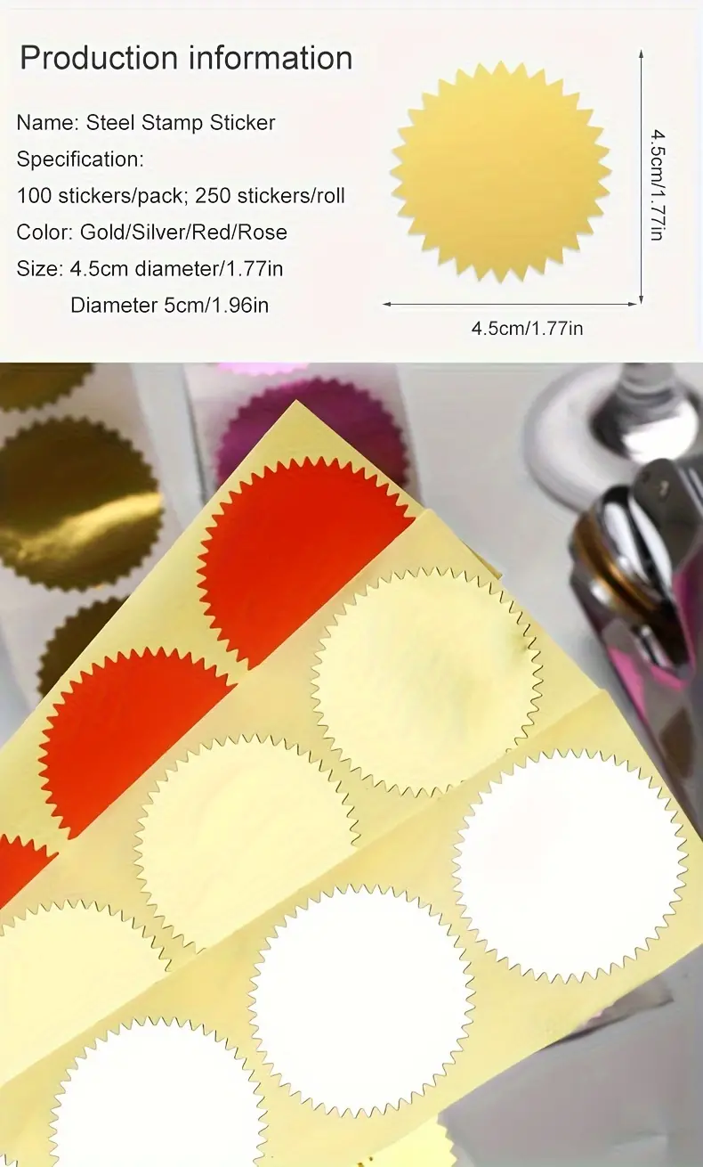 thumbnail image 2 of 50mm (2") Bright Red Notary Seal – Legal Certificate & Company Embosser – By Pricestickers 2 of 6