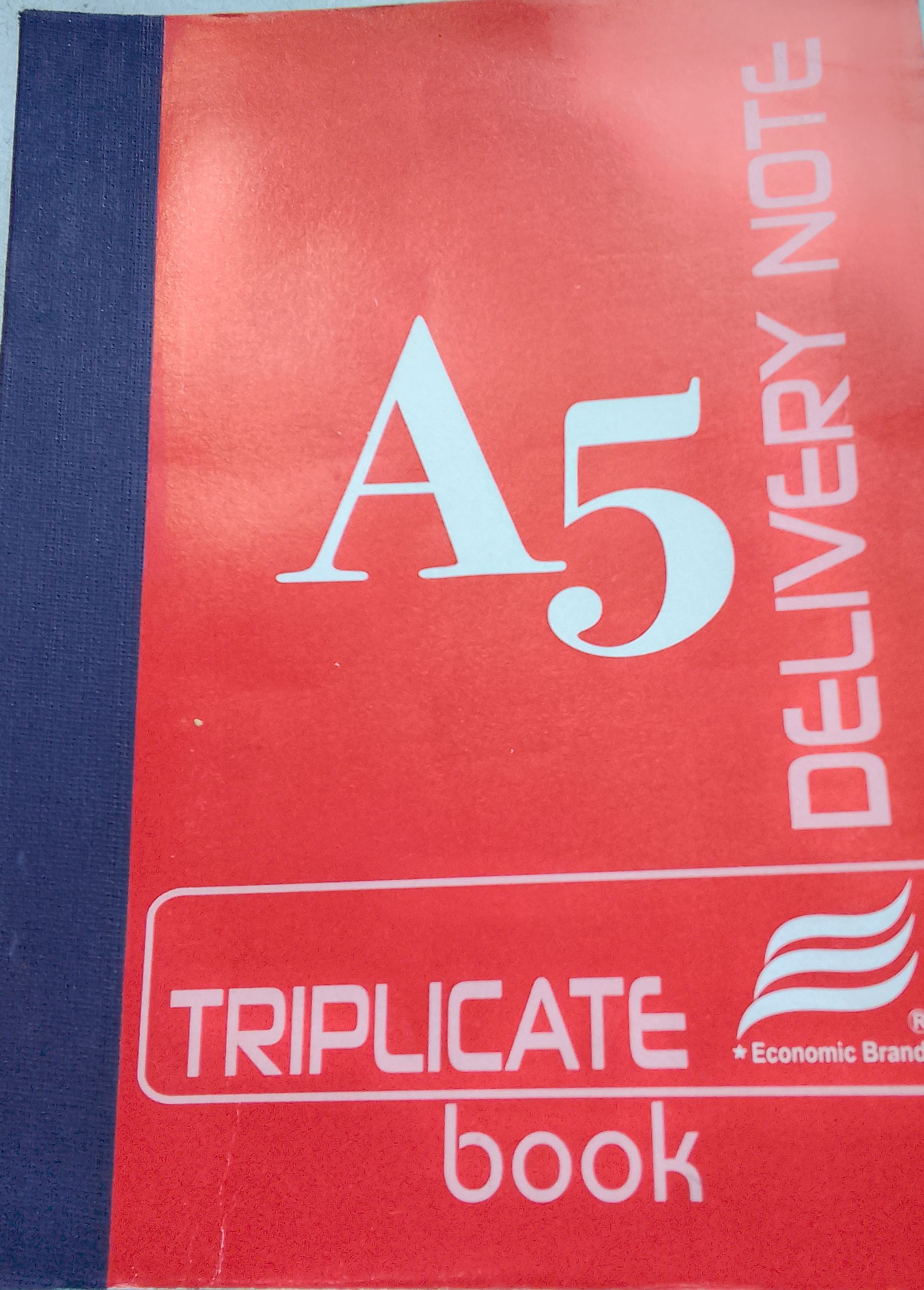 economic:delivery book a5 triplicate