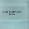 share certficate book