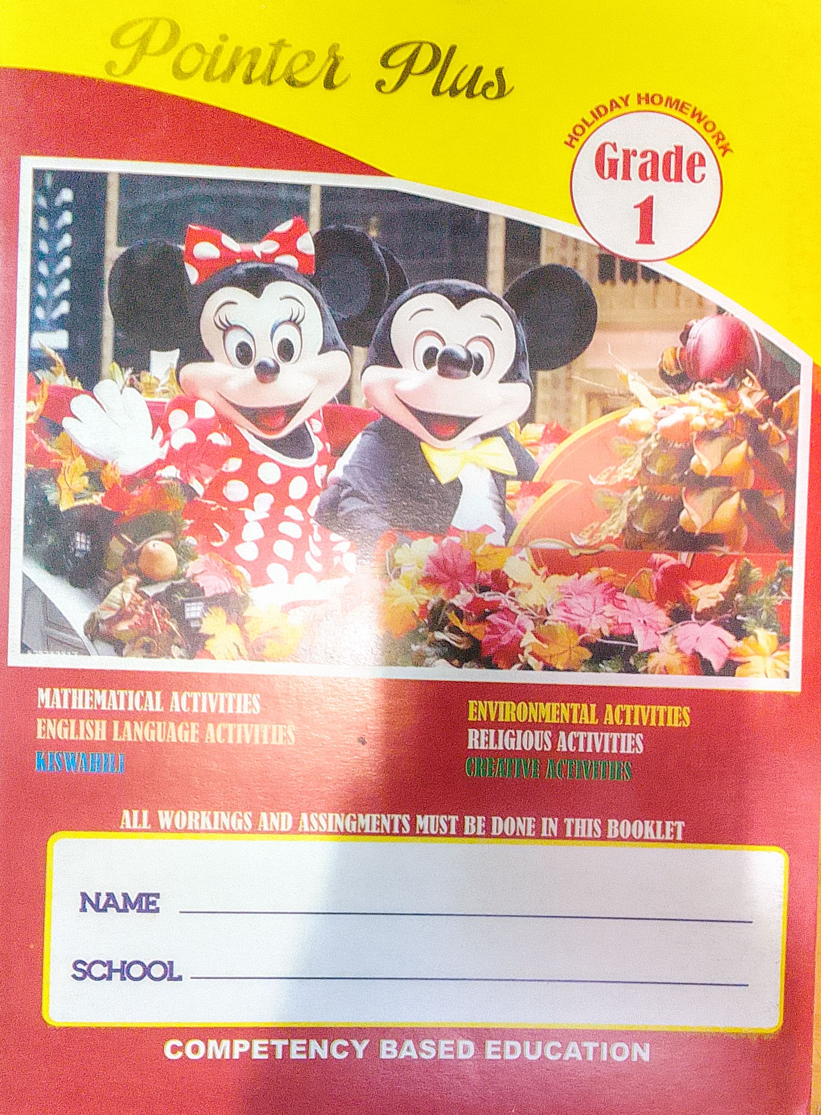 pointer holiday homework g1